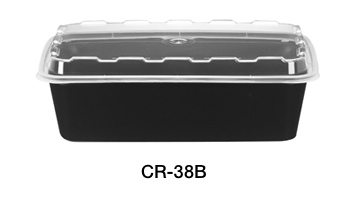 BULK* 16oz Black Rectangular Microwavable MealPrep Containers With Cl –  OnlyOneStopShop