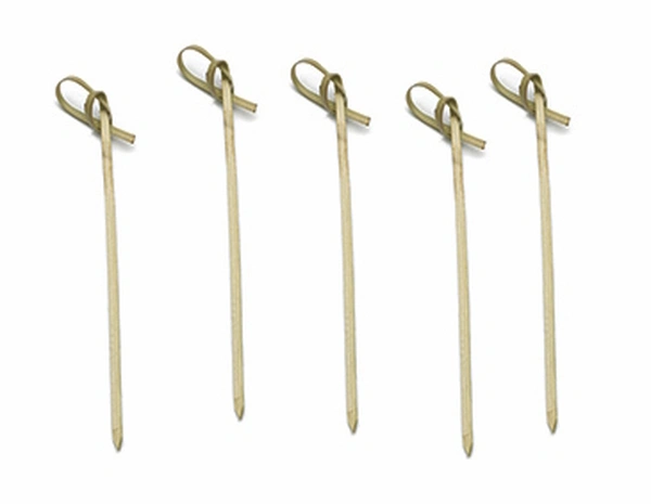 4" BAMBOO FLOWER KNOT PICK  N489694